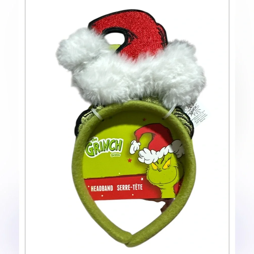 Dr. Seuss Grinch‎ Red and White Headband